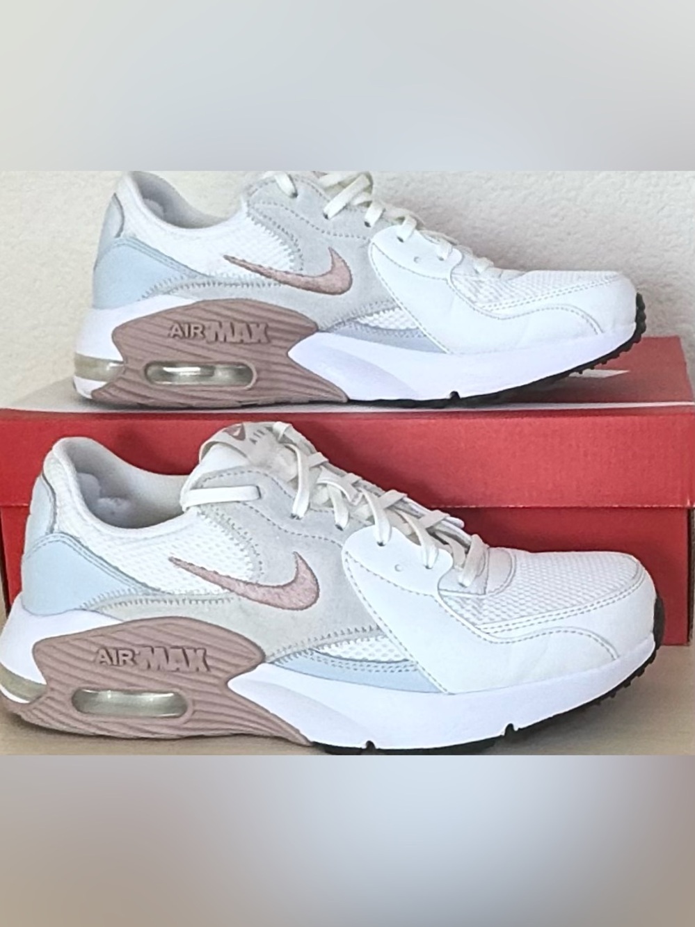 Nike Air Max Excee Summit White Particle Pink Sneakers Womens 8.5 Athletic Run - Picture 6 of 11